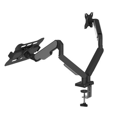 The Newest Ergonomic Portable Laptop Mount Bracket Notebook Holder Adjustable Desk Stand with C-Clamp for 11.6"-17.3" Laptops