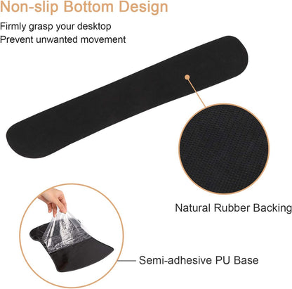 Ergonomic Mouse Pad with Wrist Rest, Keyboard Wrist Rest Mouse Wrist Rest, Made of Memory Foam, Easy Typing and Relieve Wrist Pain for Computer Keyboard Office (A-Honeycomb)